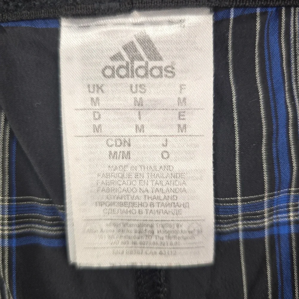 Adidas Climacool Plaid Athletic Shorts Mens Medium Black Blue Golf Summer